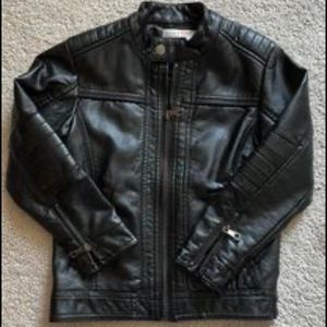 Kids faux leather jacket